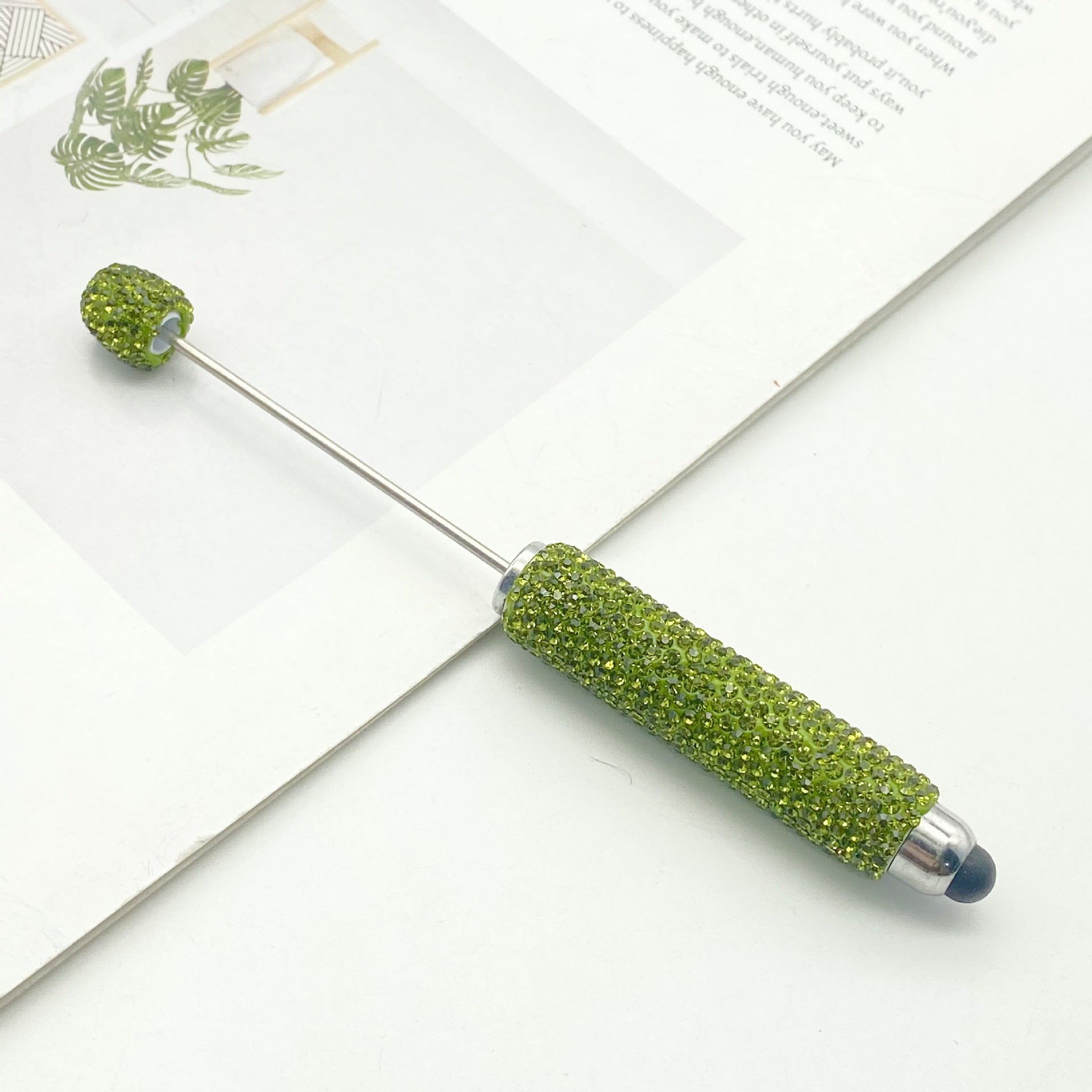 Wholesale DIY Touch Screen Full Diamond Beadable Pen Multifunctional Mobile Phone Capacitance Pen